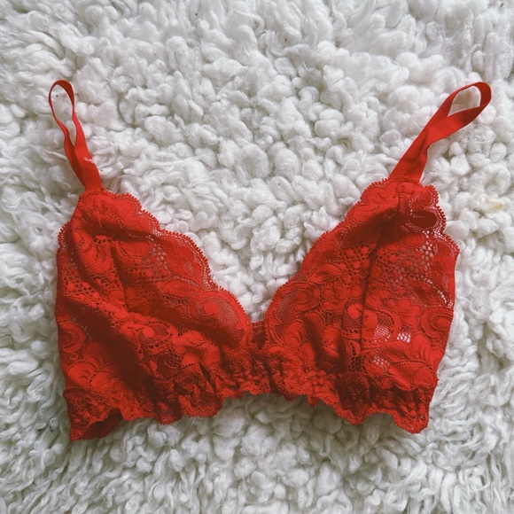 HAH Red Lace Bralette - Picture 1 of 2
